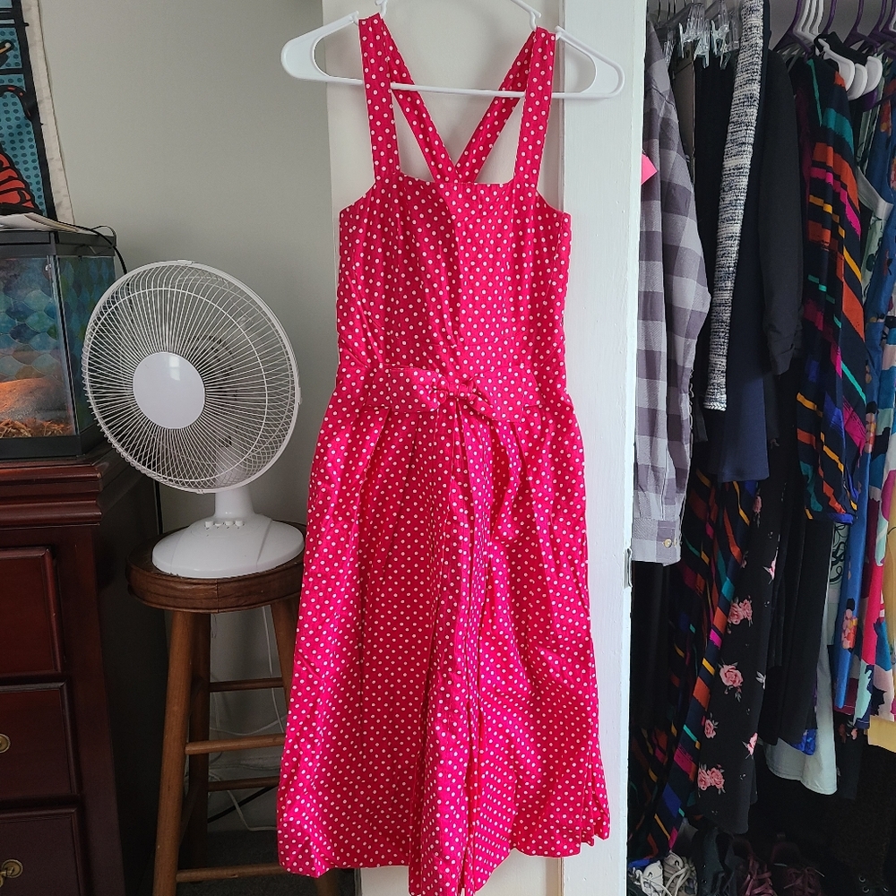 Rare Emily and Fin Cross Back Polka Dot Dress